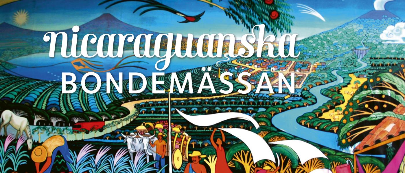 Färgstark bild från Nicaragua med info om Nicaraguanska bondemässan