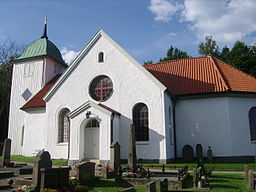 Spekeröd Kyrka sett från ingången.