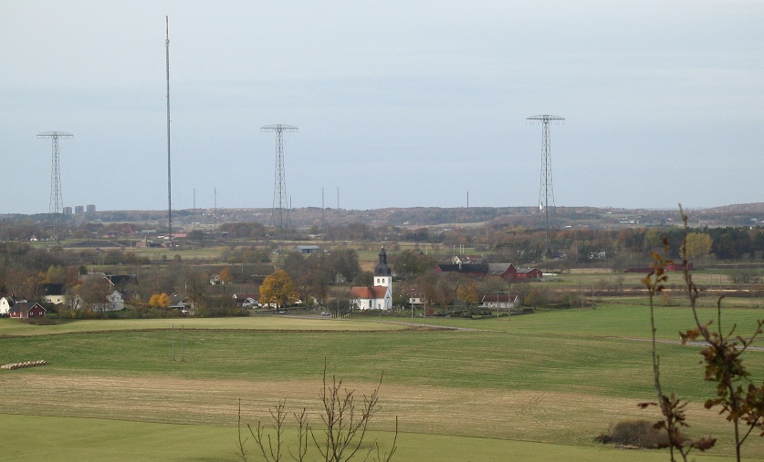 Vy Grimetons kyrka