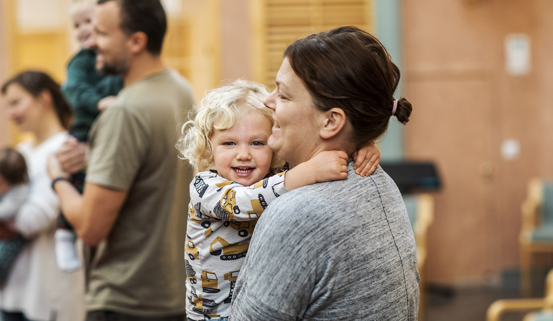 Barn, mamma, förälder, öppen förskola