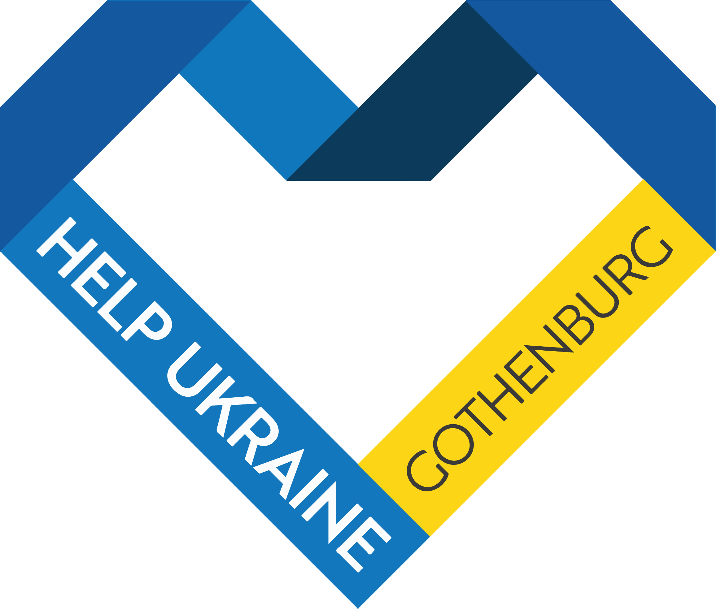 Help Ukraine Gothenburgs logotyp.