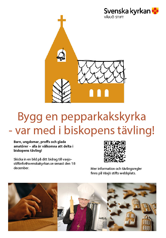 Bilden visar hur affischen med information om tävlingen ser ut.