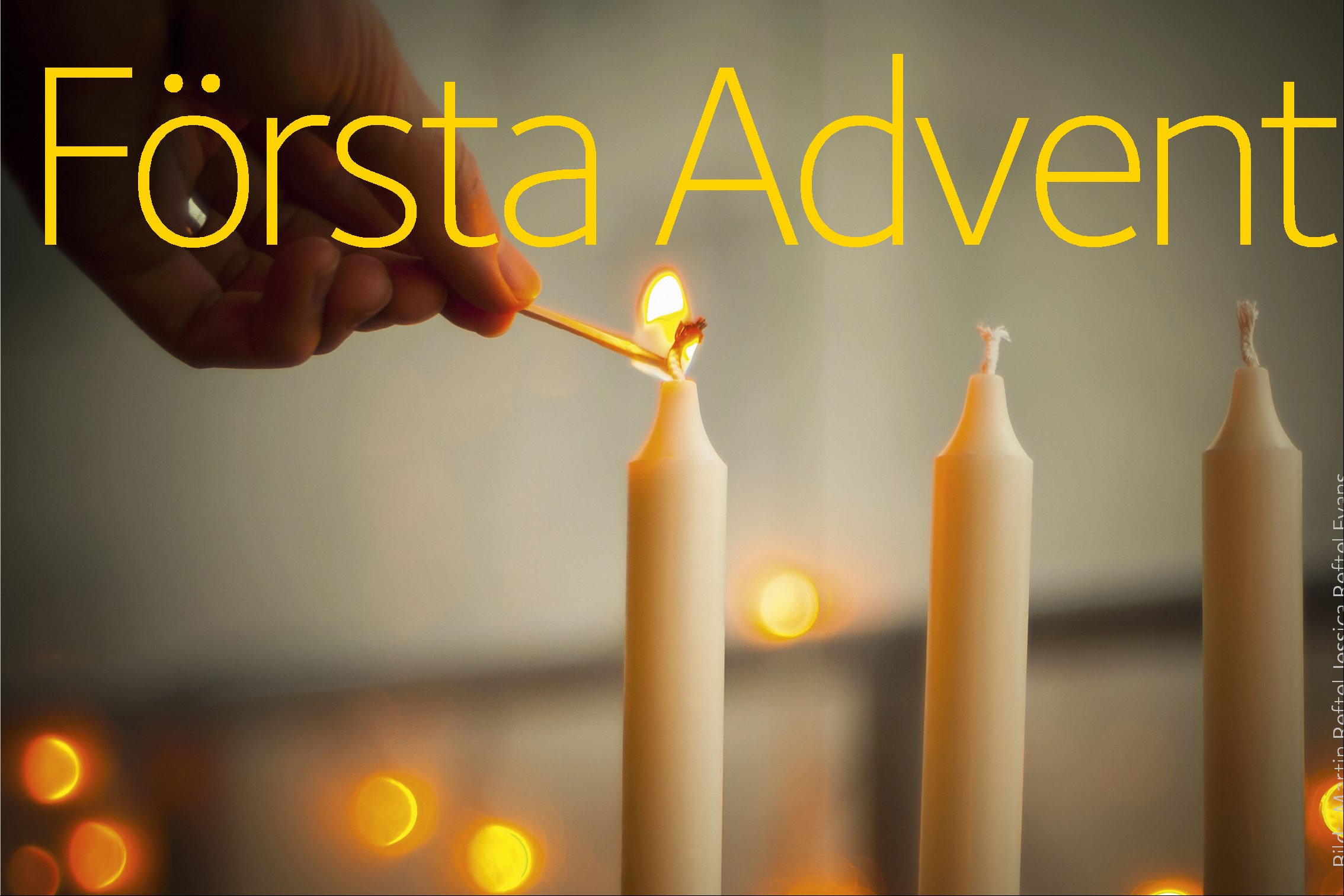 Första adventsljuset tänds