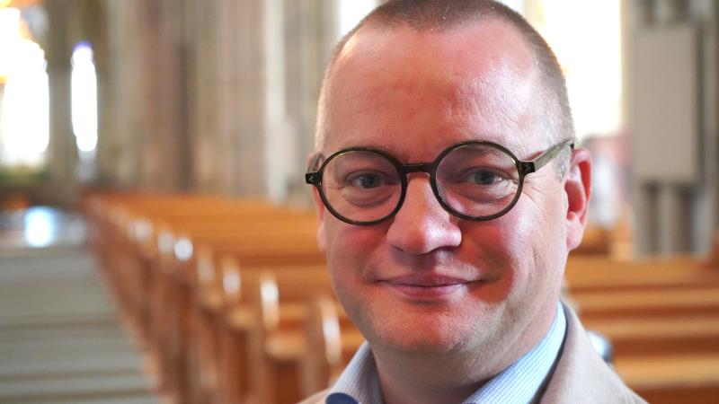 Johan Hammarström i Uppsala domkyrka.