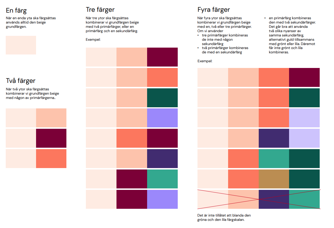 En översiktsbild av färgkombinationer.