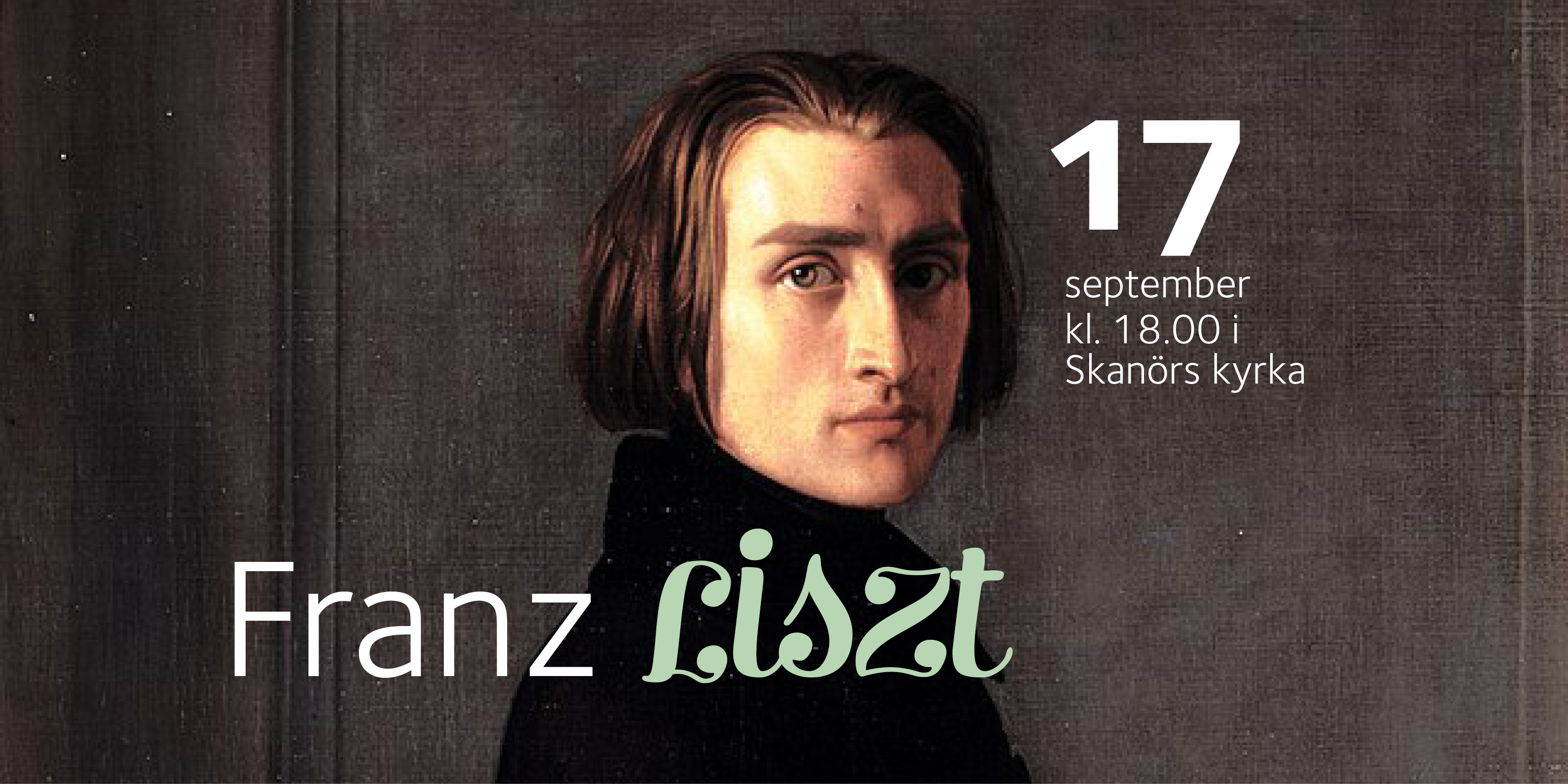 Porträtt av kompositören Fransz Liszt