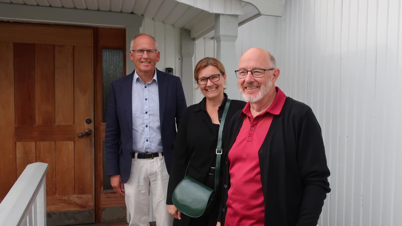 De tre föreläsarna Daniel Lindmark, Therese Tamm Selander och LarsOlov Eriksson