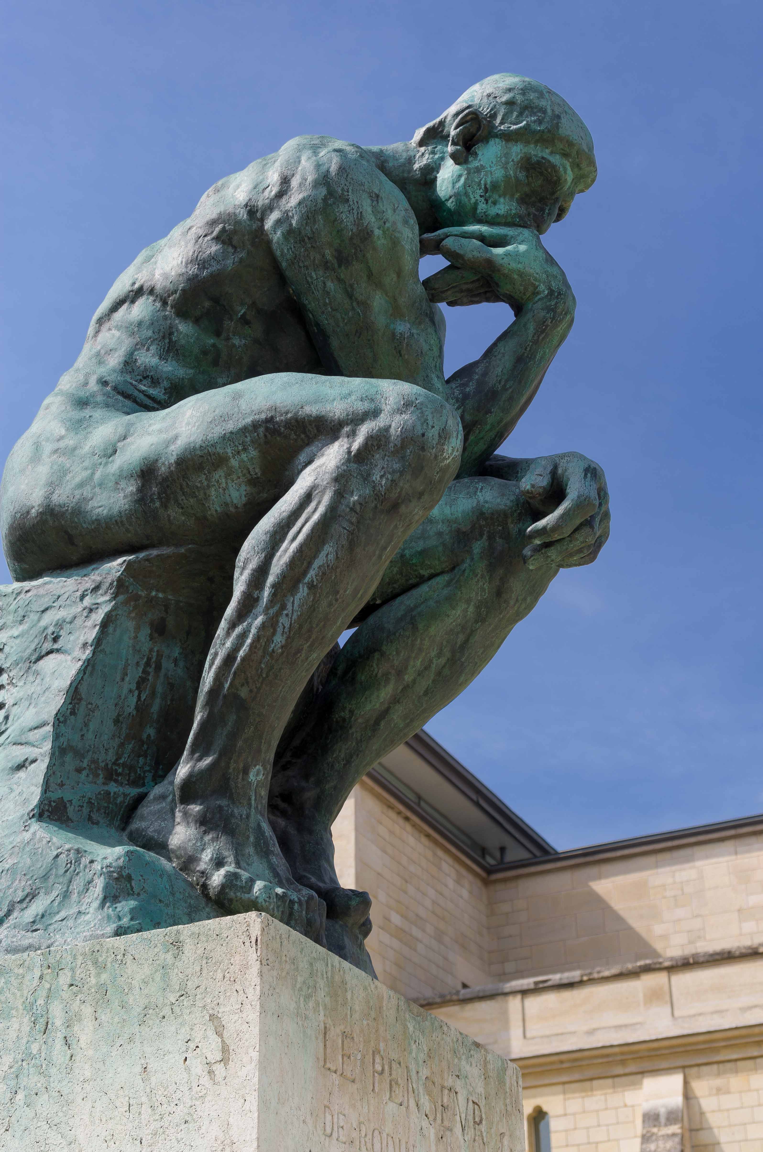 Skulpturen "Tänkaren" av Rodin