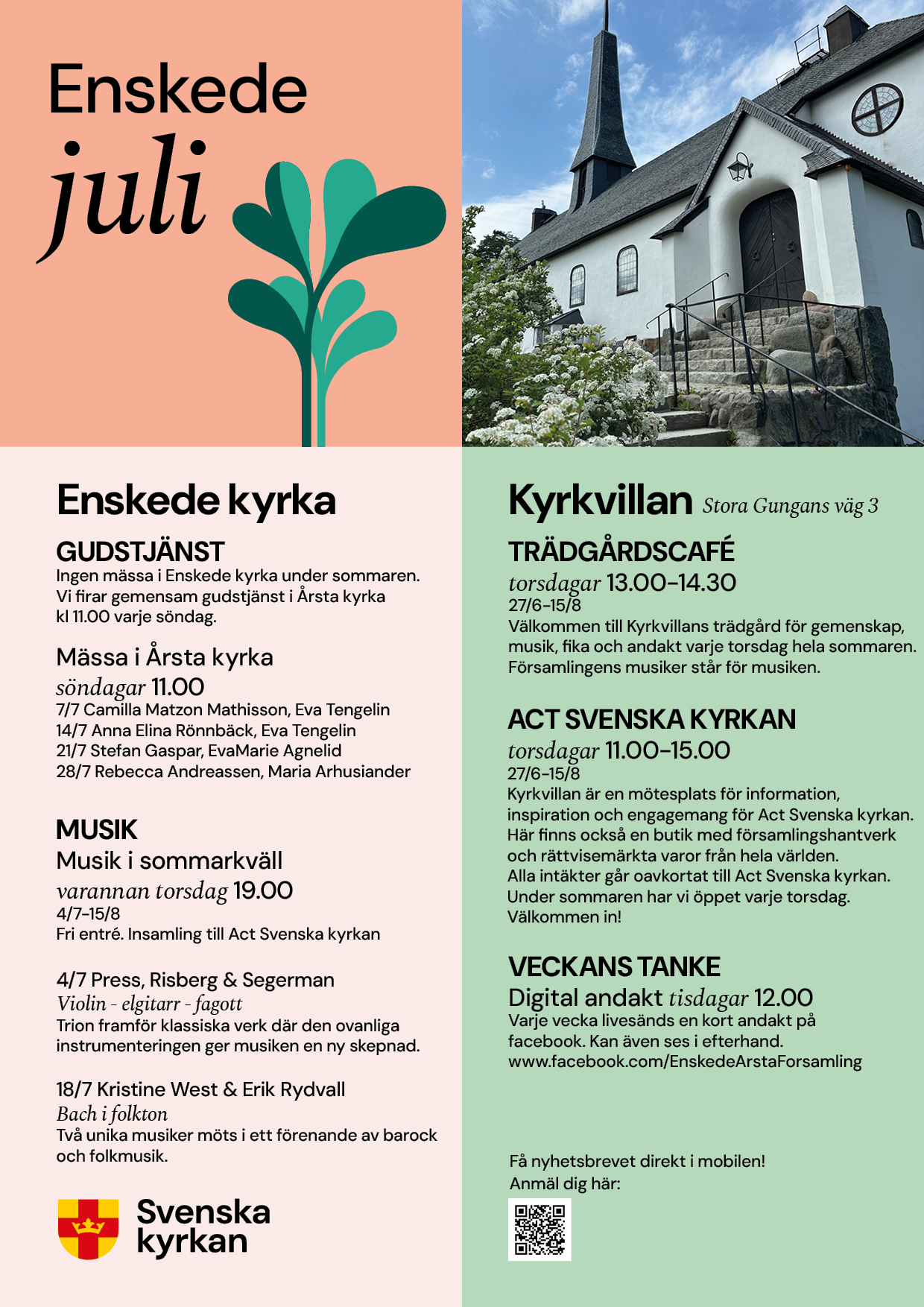 Månadsblad för Enskede kyrka och Kyrkvillan