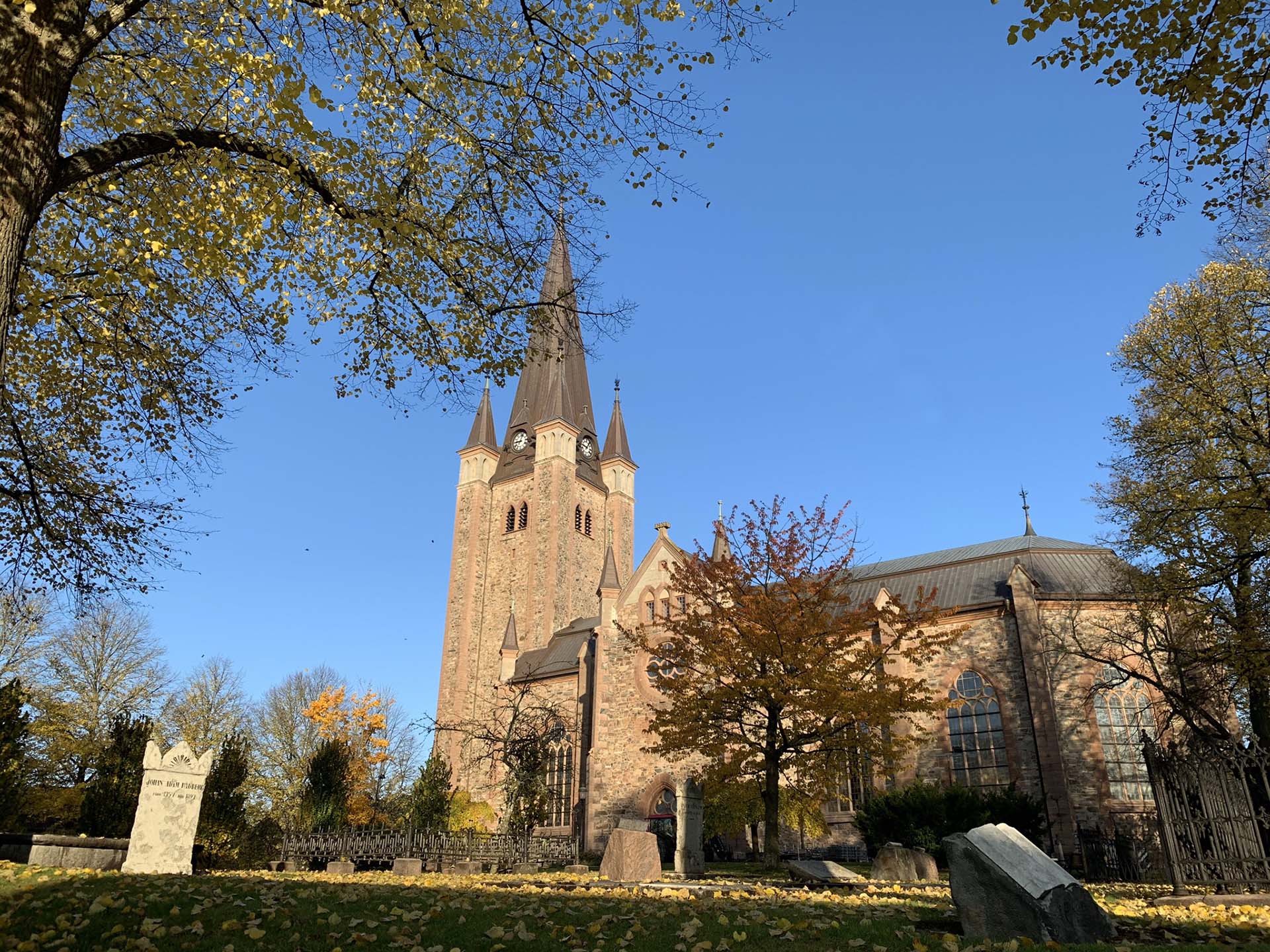 Domkyrkans kyrkogård.