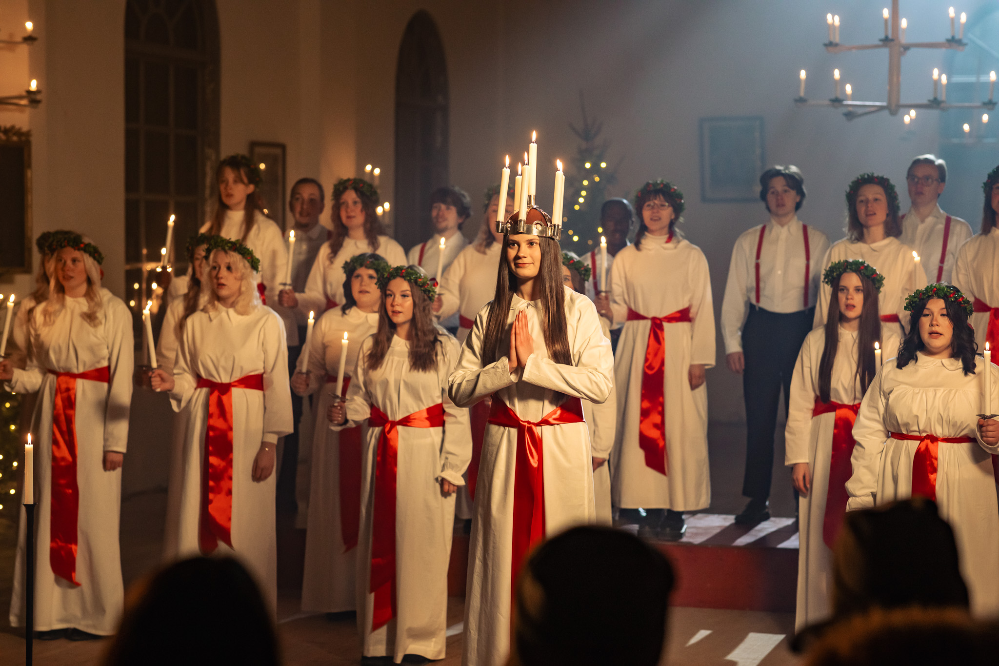  SVT:s Luciamorgon spelades in i Sala silvergruva och i Sätra Brunns kyrka