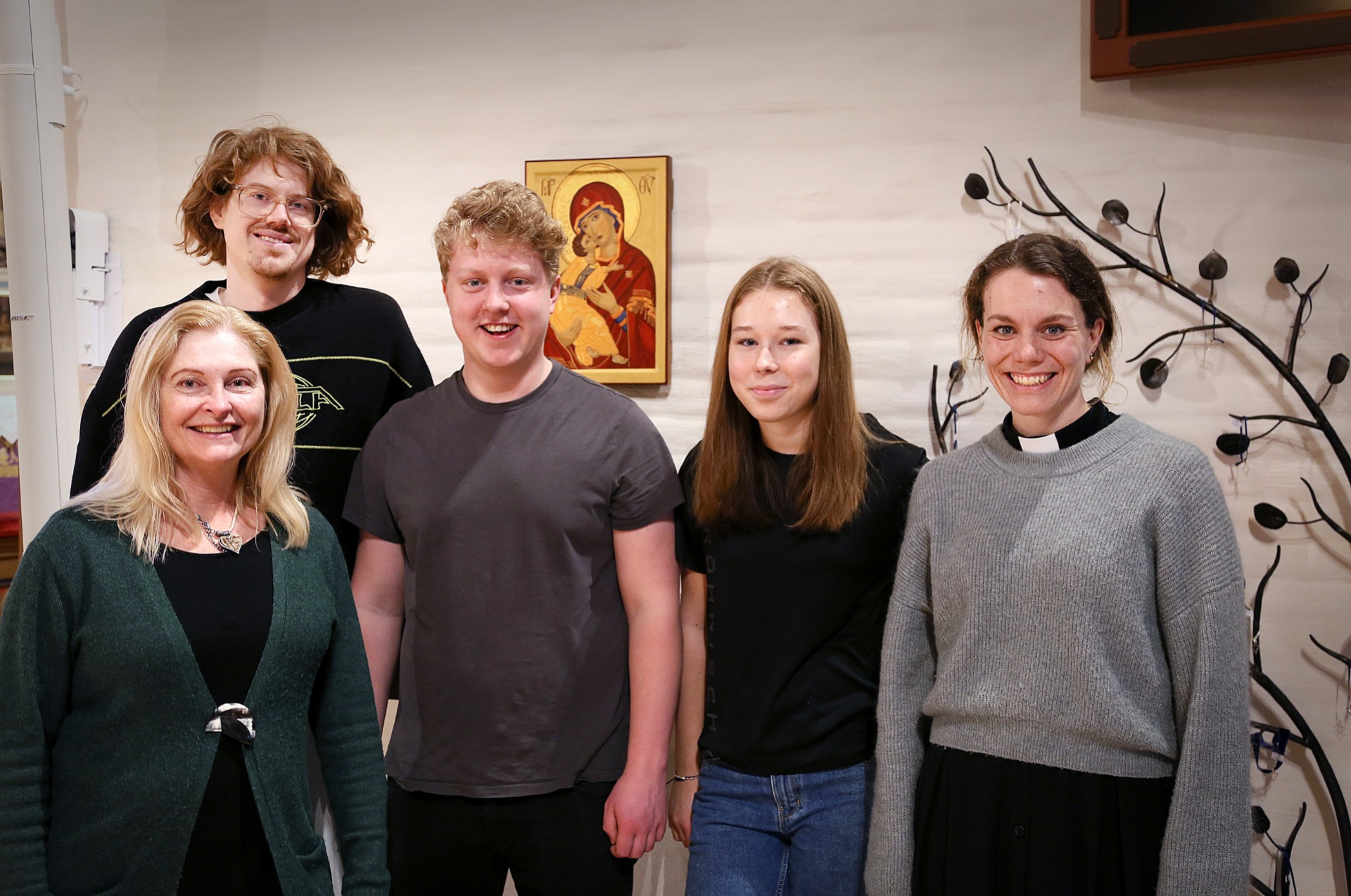 Marie Frändfors, Philip MacInnes, Philip Svensson, Matilda Eriksson och Johanna Risenfors Lindmark.