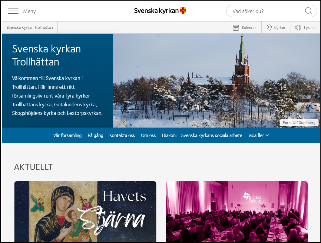 Vår Hemsida Uppdateras Igen! - Svenska Kyrkan Trollhättan