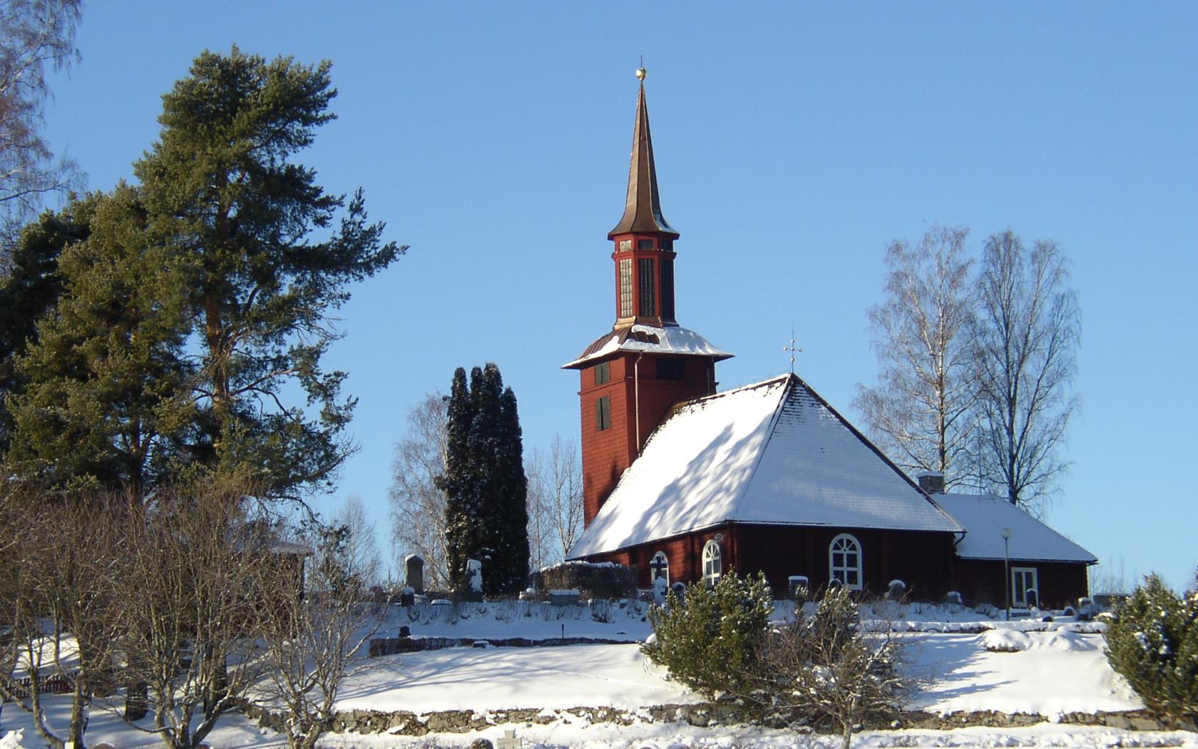 Hosjö kyrka vintertid