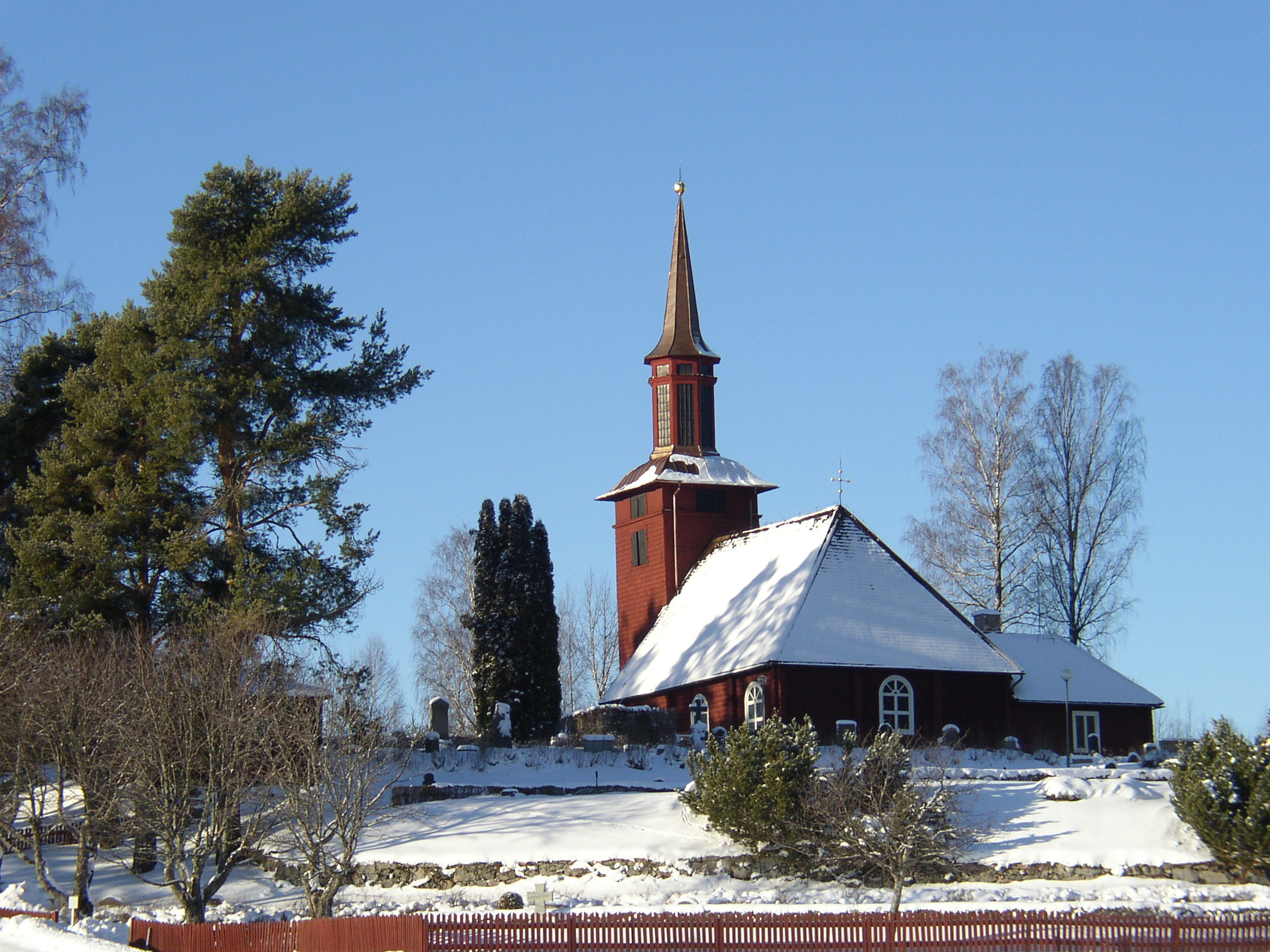 Hosjö kyrka vintertid