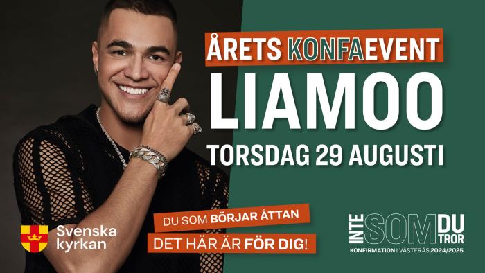 Artisten Liamoo och info om årets konfaevent