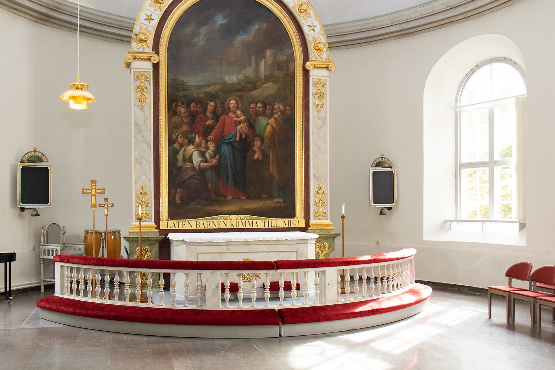 Koret och altartavlan i Uddevalla kyrka