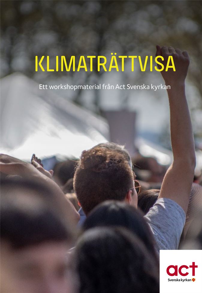 Framsidan på workshopmaterialet klimaträttvisa