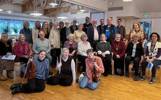 Himmelen inom Ovansjö kyrka 2 februari 2025