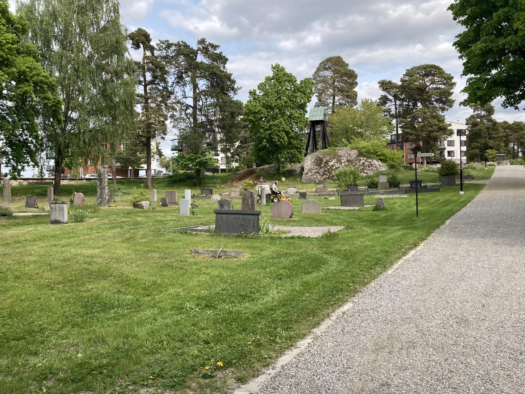 Gravar på Vaxholms kyrkogård.