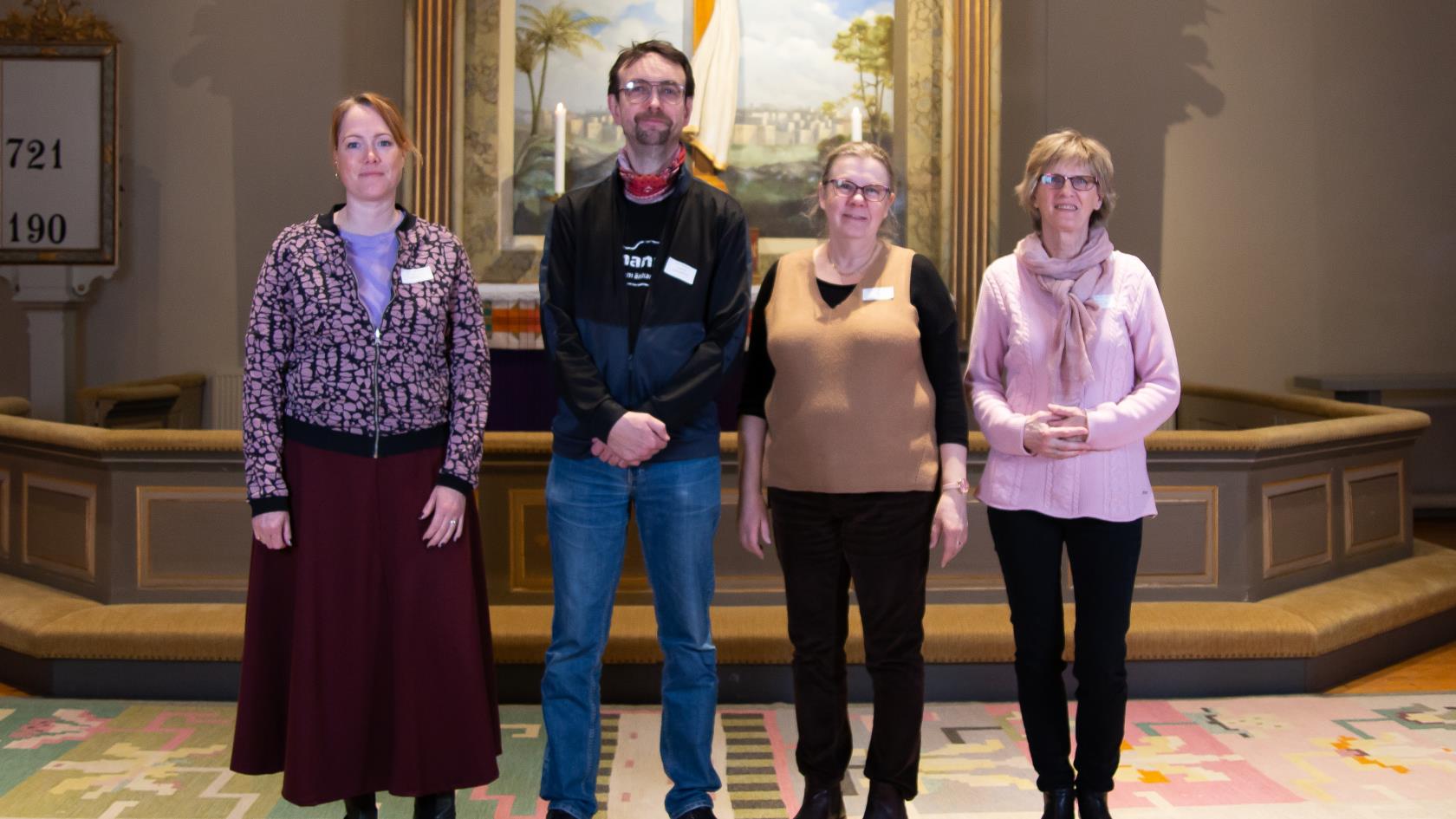 Fr.v: Ordförande Susanne Styre, Sten Olsson, Carina Magnusson, Ethel Berntsson. Saknas på bild gör: Lillemor Jirholm, Barbro Ahl, Lars-Åke Larsson, Katarina Bremert Jirholm och Jessica Odhner.