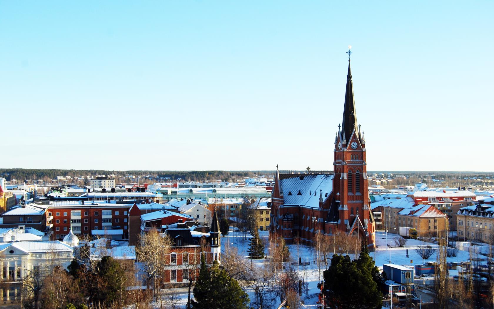 Luleå domkyrka vinter