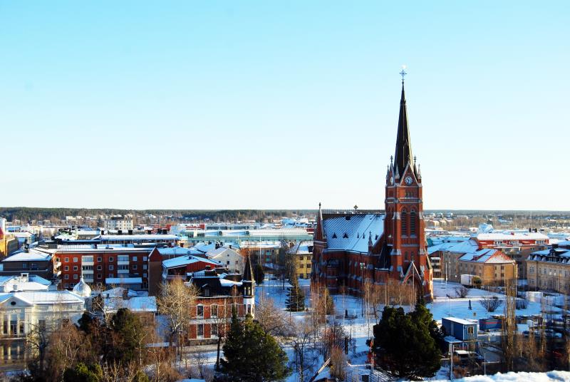 Luleå domkyrka vinter