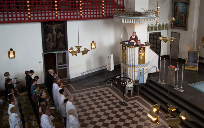 Åsa Nyström välkomnades som stiftets biskop i Luleå domkyrka den 10 juni 2018.