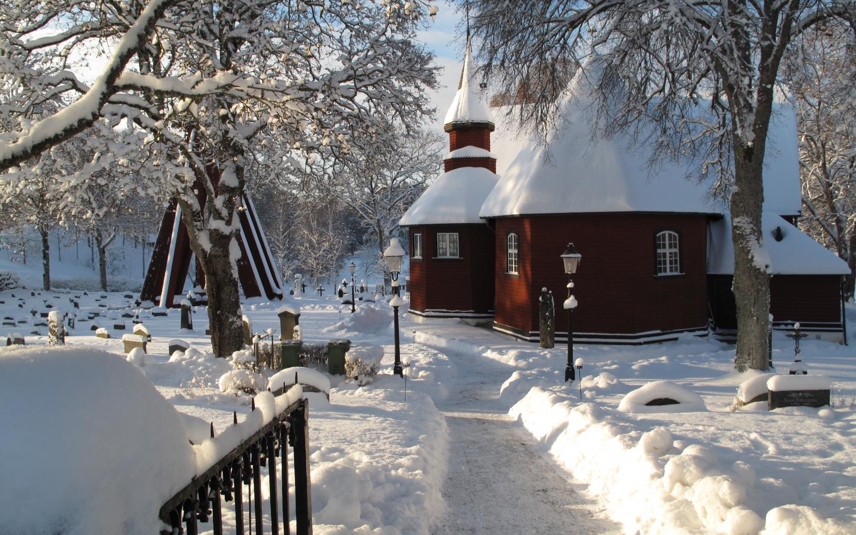 Bottnaryds kyrka, vinter