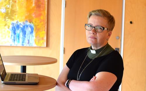 Charlotte Säll arbetar som diakon i Värnamo pastorat.