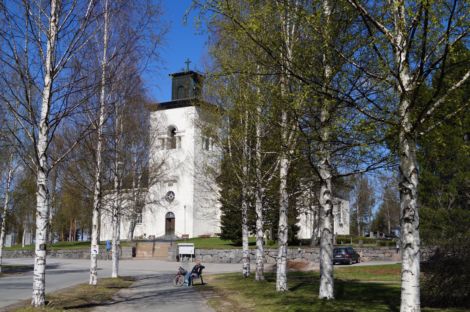 Vy mot Överluleå kyrka.