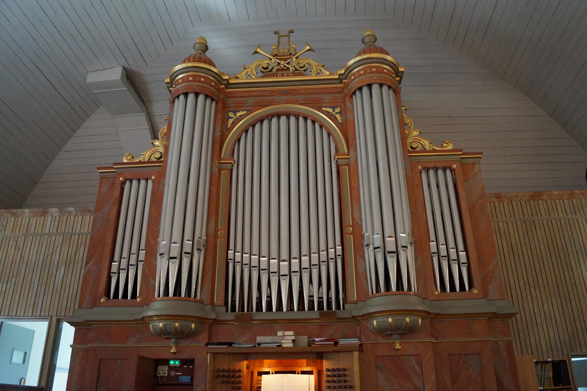 Överluleå kyrkas stora orgel.