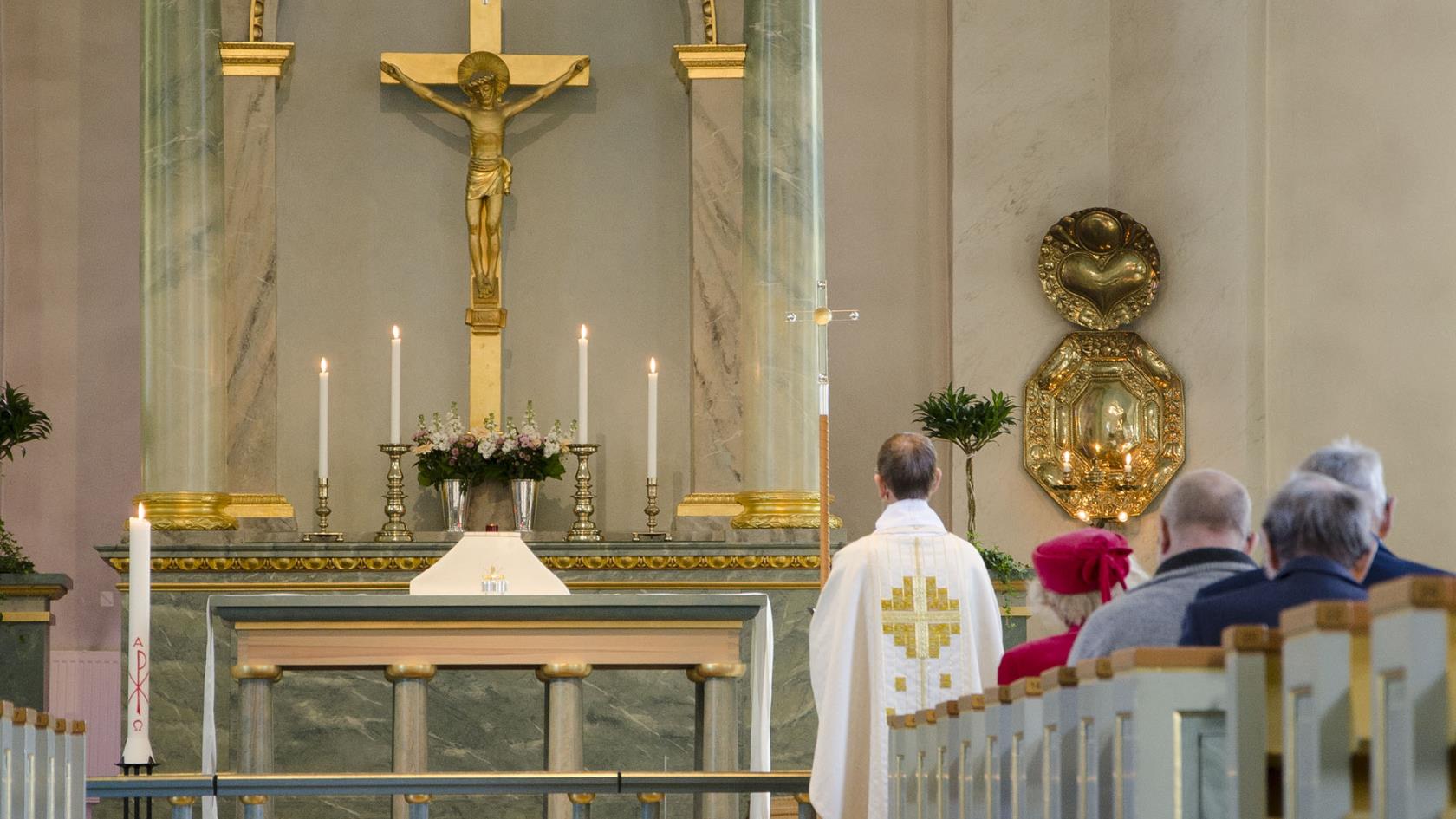 Högmässa i Varbergs kyrka