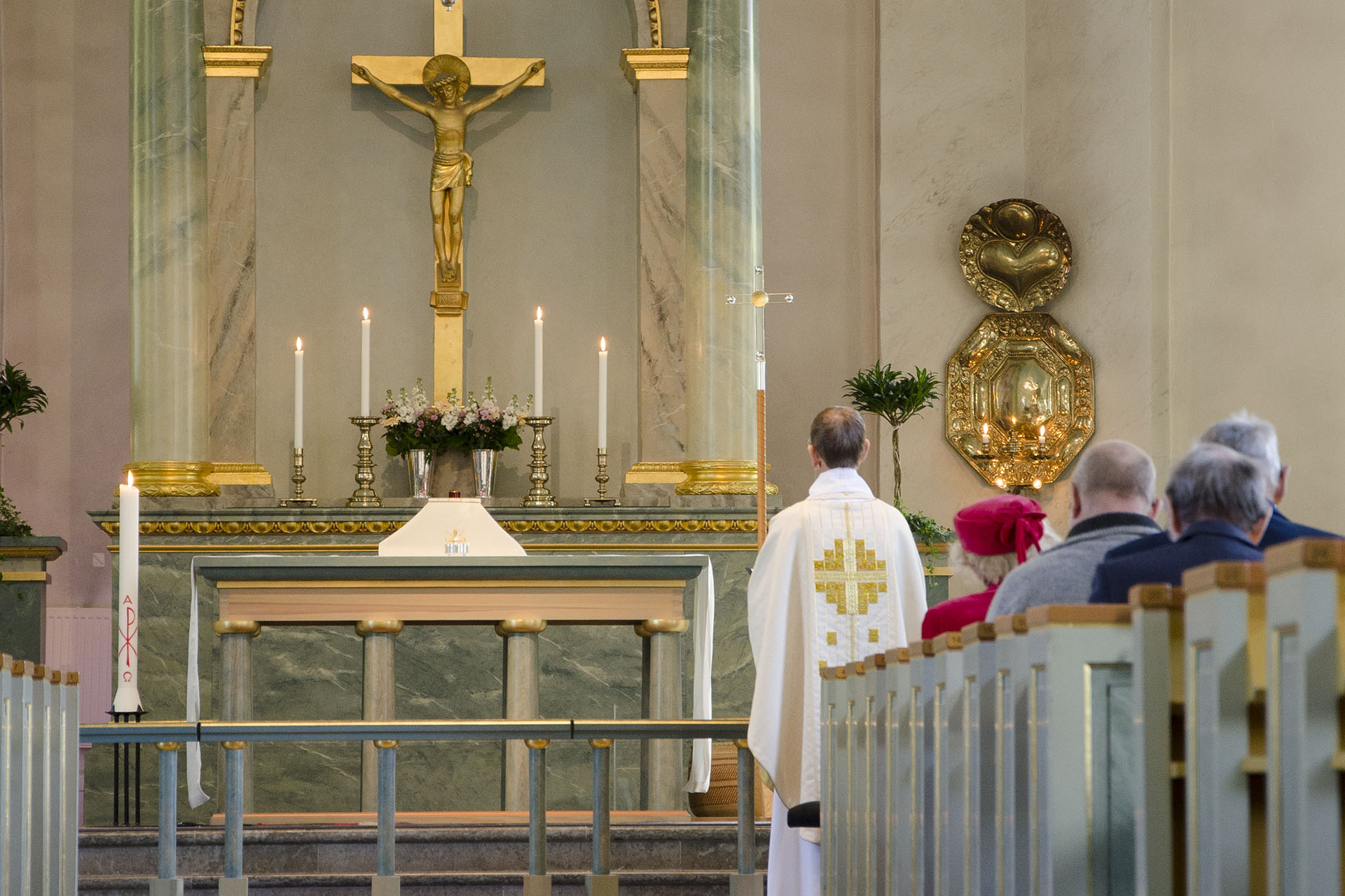 Högmässa i Varbergs kyrka