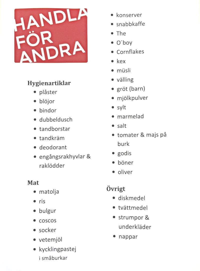 Handla för andra