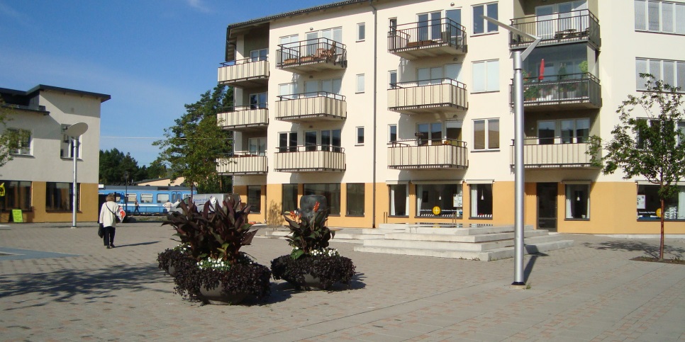 Kvarteret med flerbostadshus i Bällstaberg där Bällstabergslokalen ligger.  