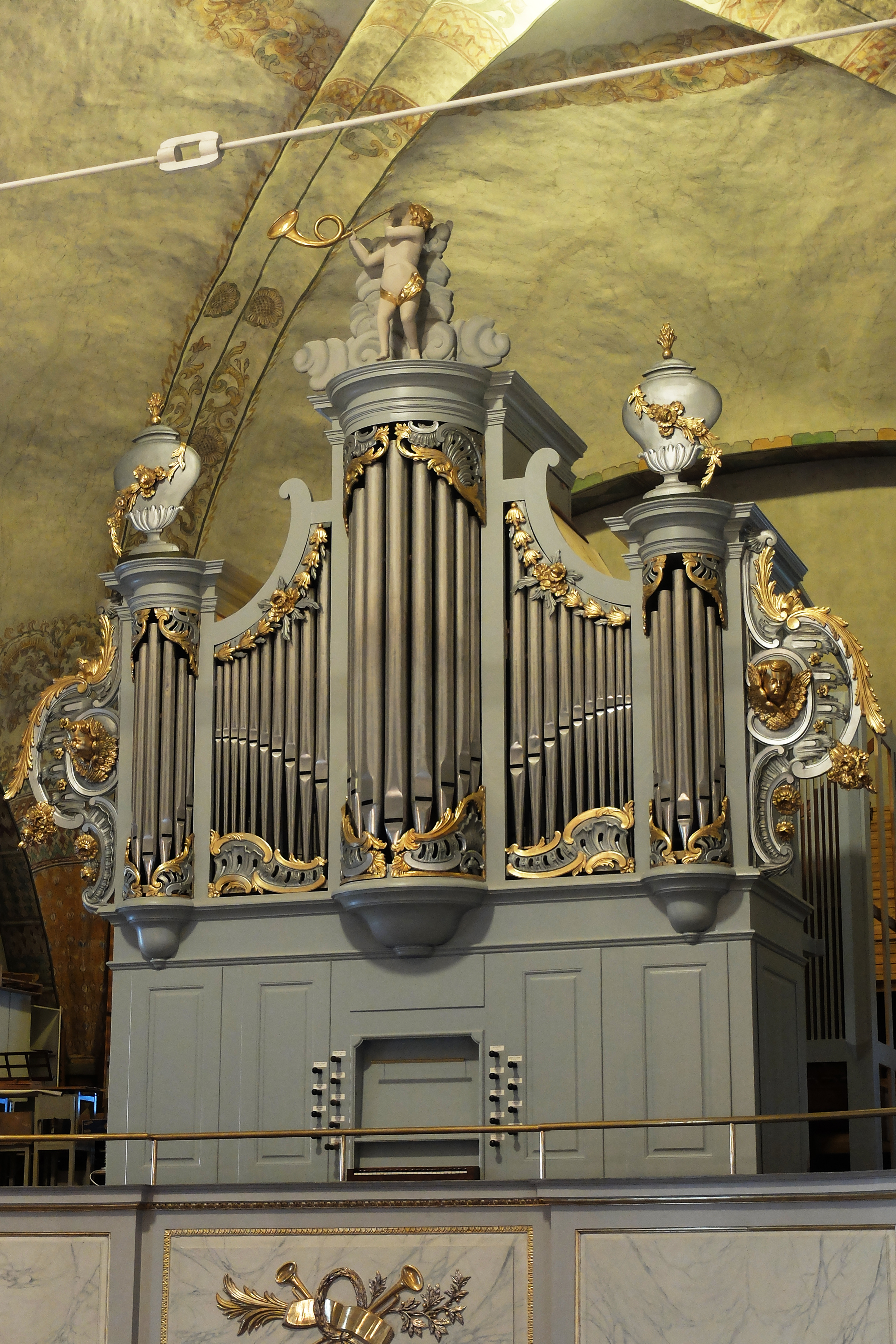 Gren & Stråhle-orgeln i Ljusdals kyrka efter renoveringen 2015.  