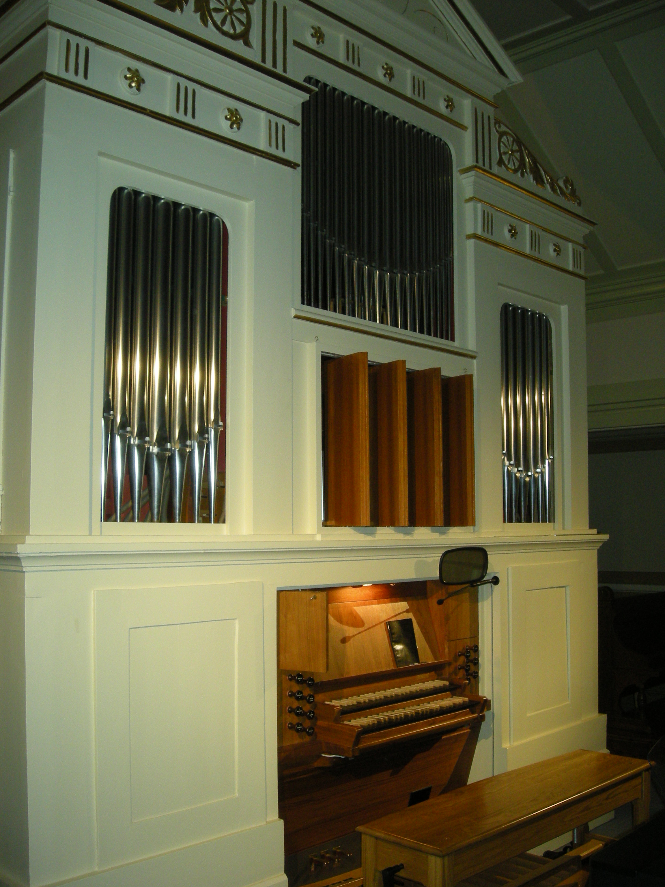 Orgeln i Ramsjö kyrka. 