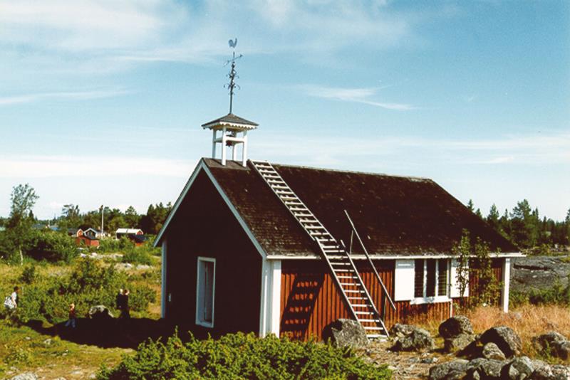 Småskärs kapell i Luleå skärgård.