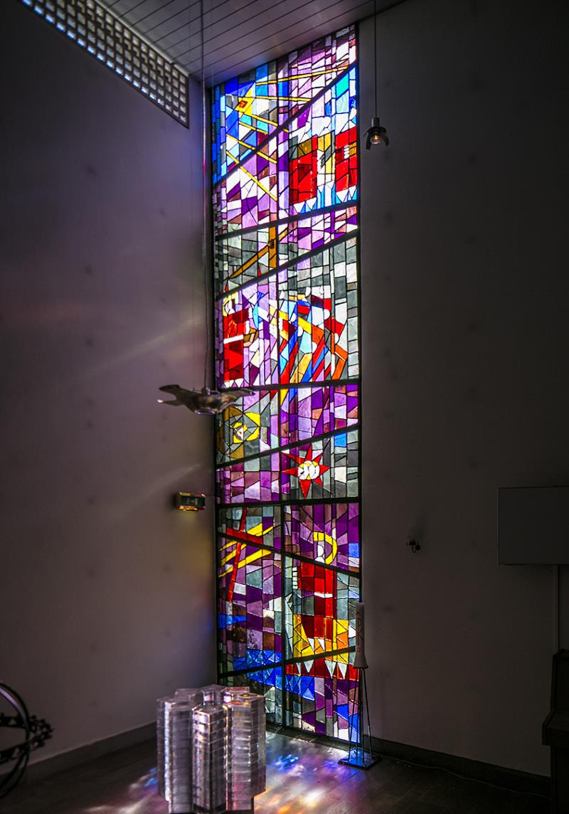 Katedralfönstret i S:t Ansgars kyrka.