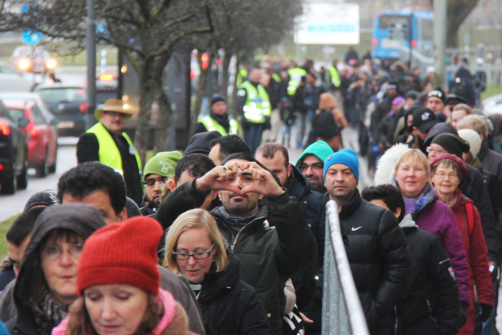 Manifestation Stärka Banden mellan kyrka och moské, 2015. 