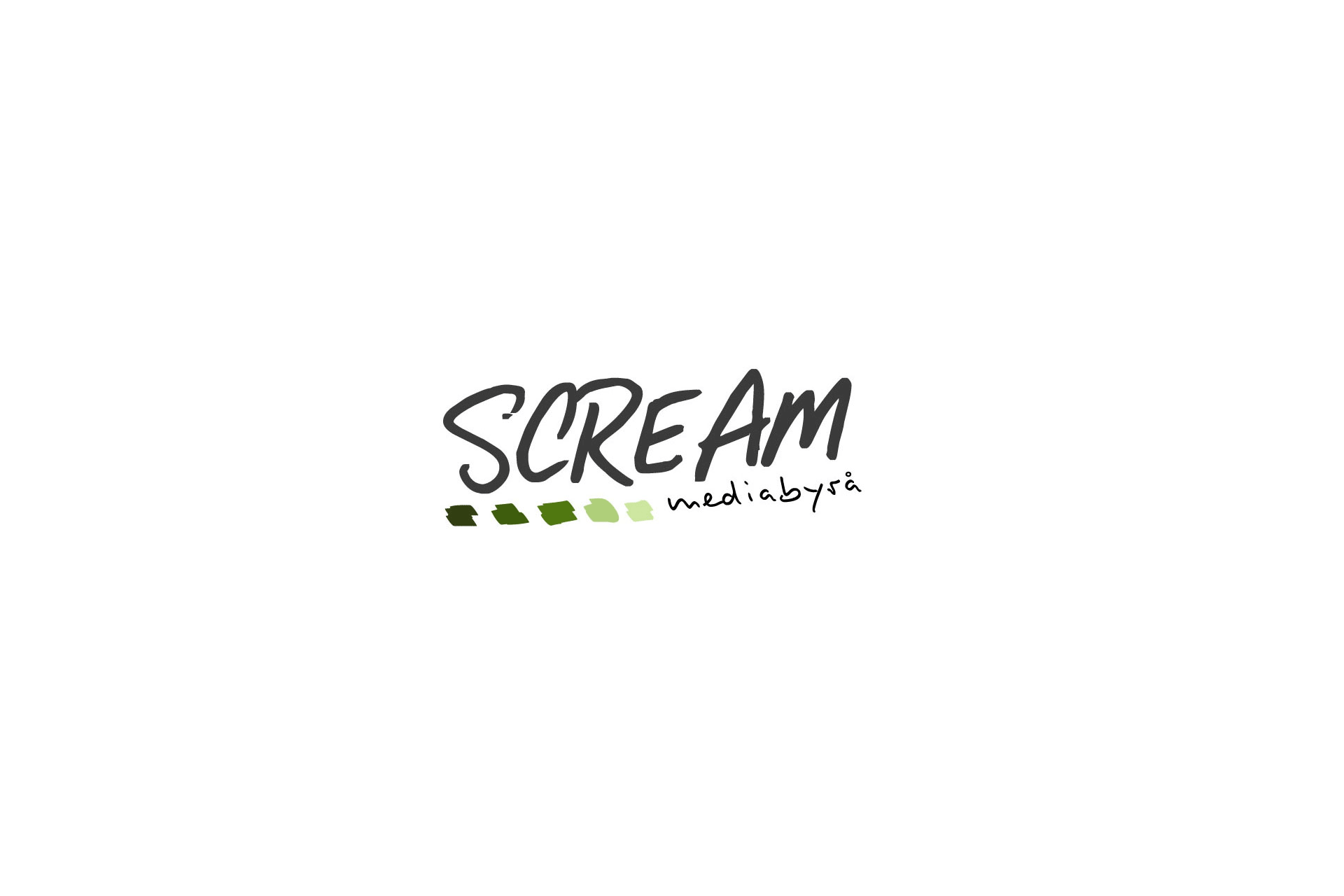 Logotyp för mediabyrån Scream