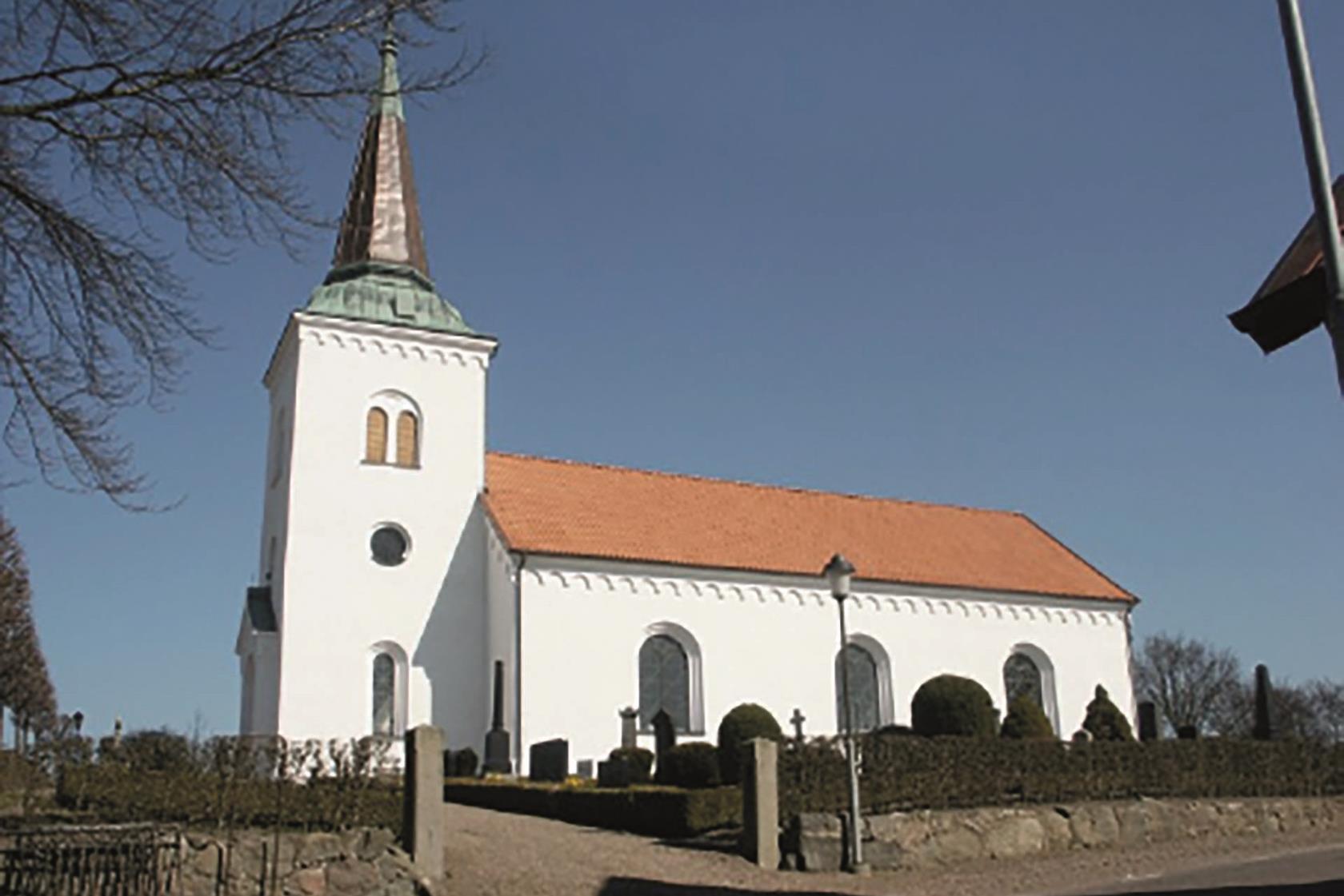 Den nuvarande kyrkan byggd 1866.